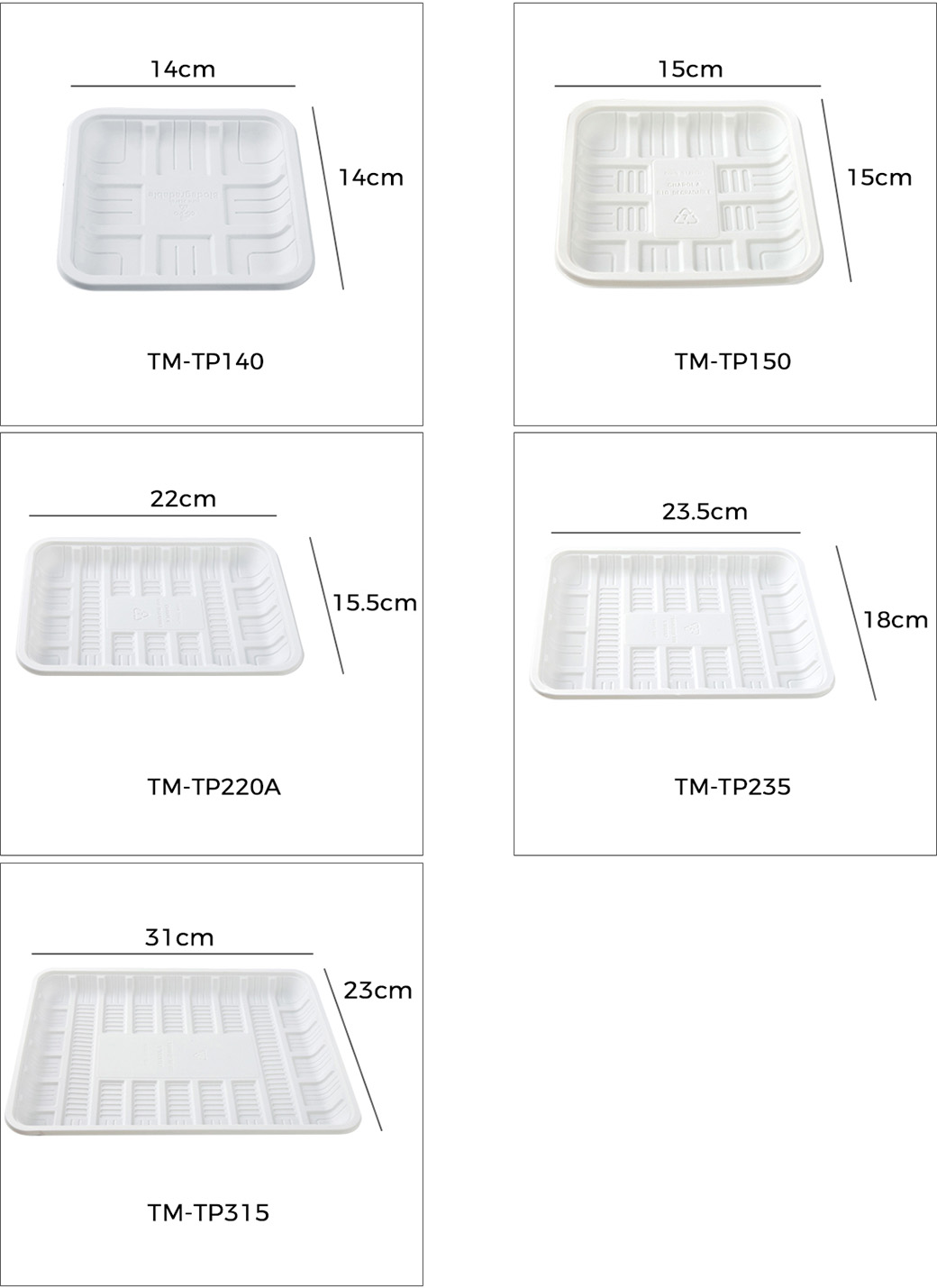 Cornstarch Food Tray