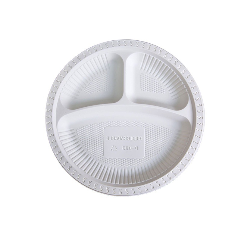 Eco Friendly Cornstarch Round Plate