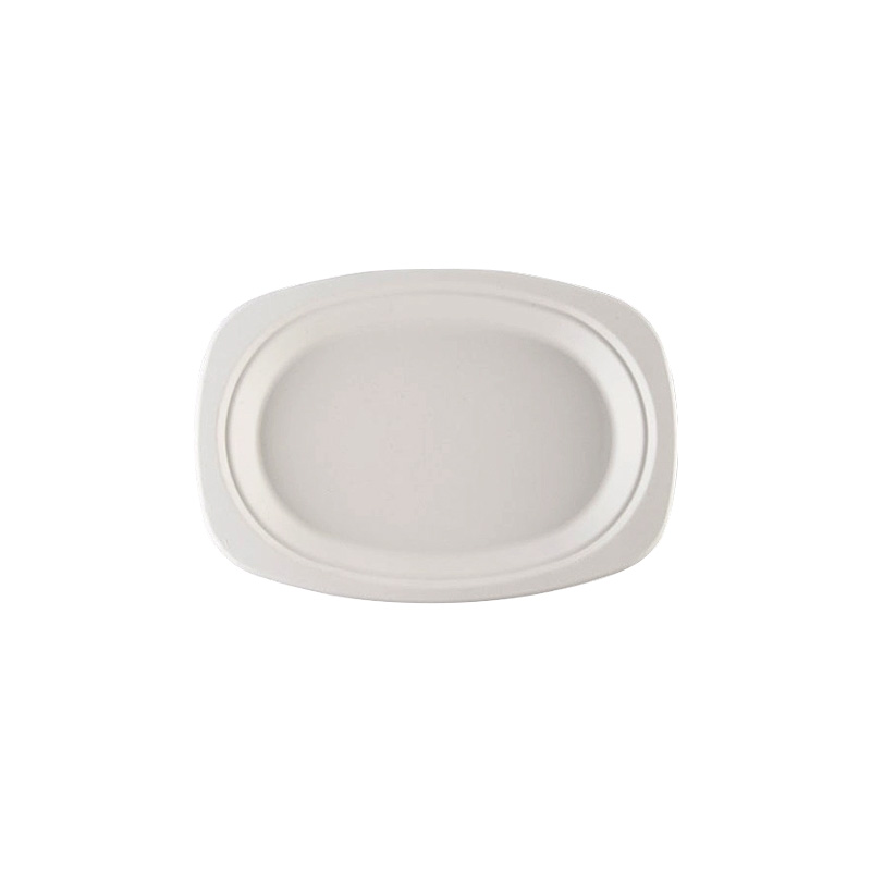 Sugarcane Bagasse Oval Plate