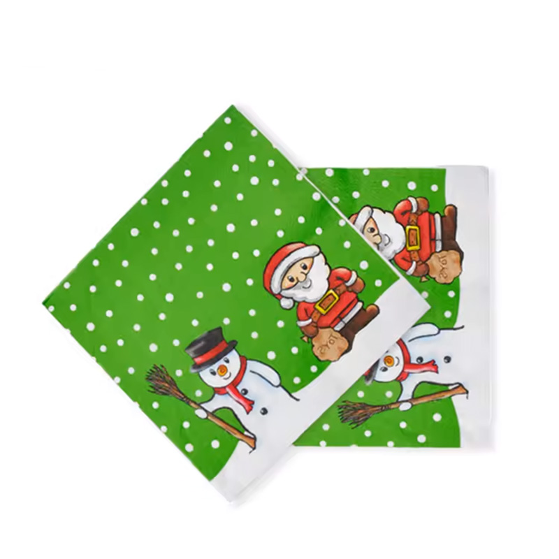 Christmas Themed Paper Napkin