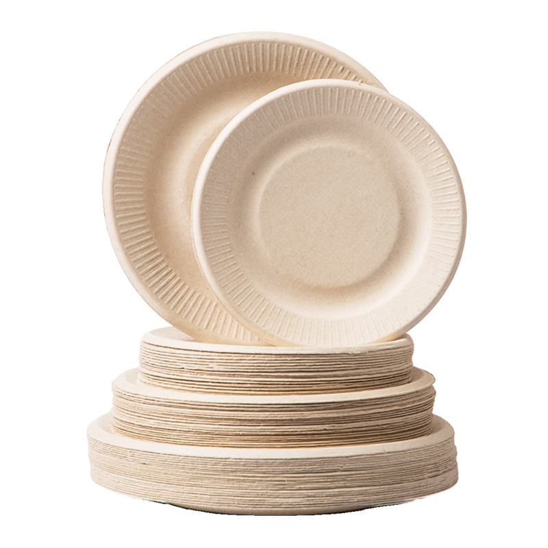 Biodegradable Bagasse Round Plate