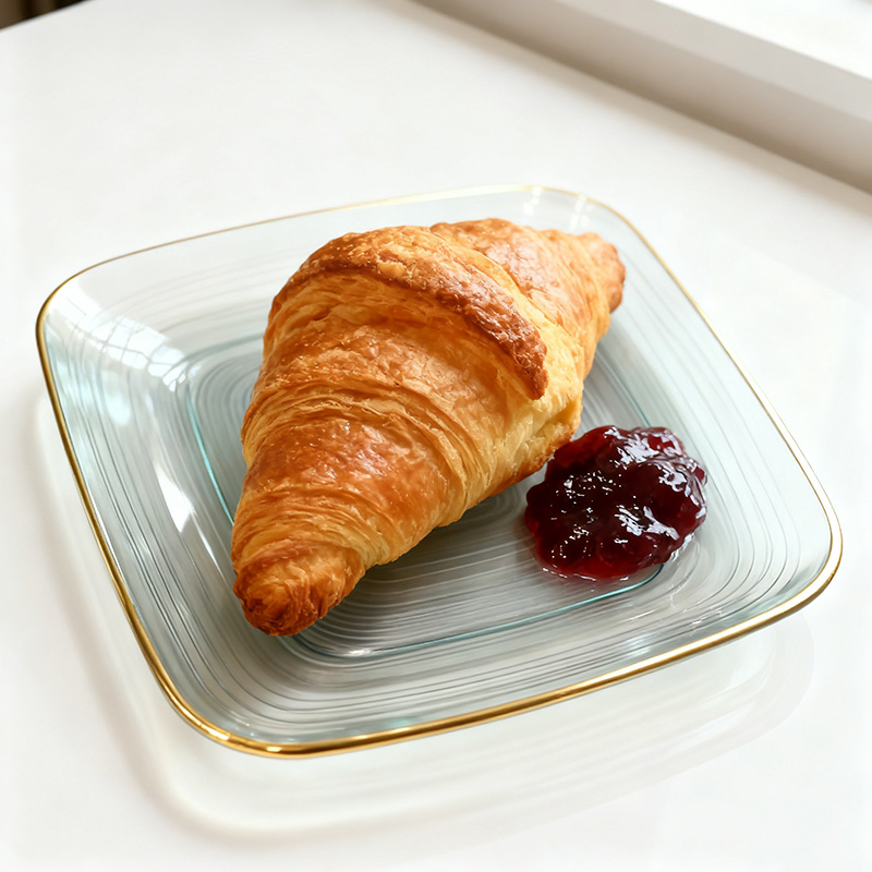 Plastic Square Stripe Plate