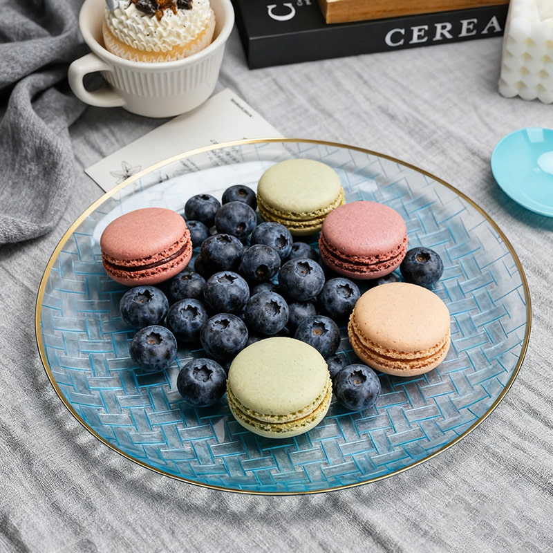 Plastic Gold Rim Plate