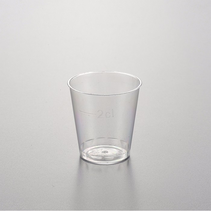 2cl plastic shot glass
