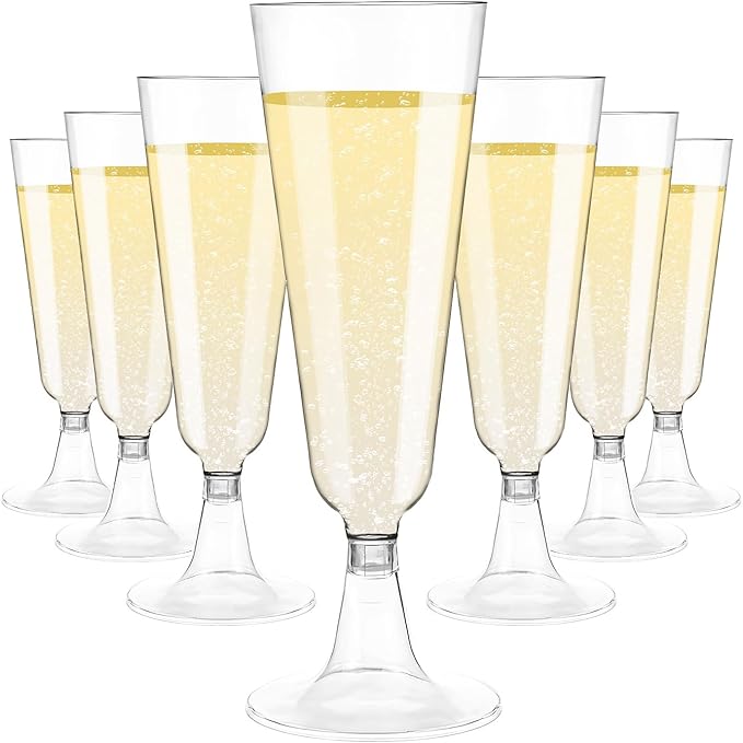 5.5 Oz Clear Plastic Toasting Glasses Cocktail Cups